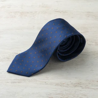 ドット柄ブラウンネクタイ