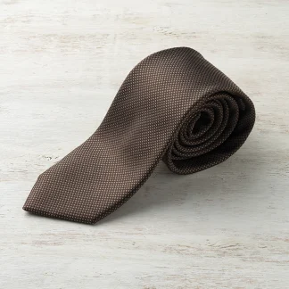 ドット柄ブラウンネクタイ