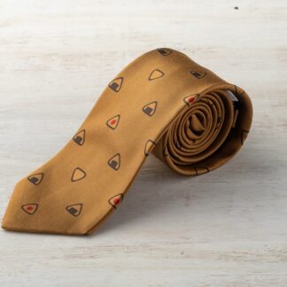 木村君デザインおにぎり柄ネクタイ（ゴールド）