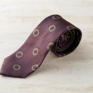 ネクタイ（ボルドー／丸）