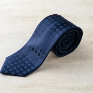 ネクタイ（ネイビー／ドット）